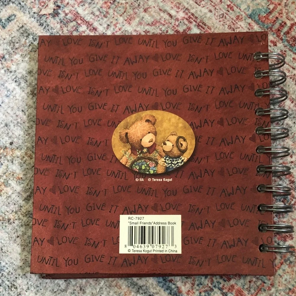 Small Friends Teddy Bear Address Book